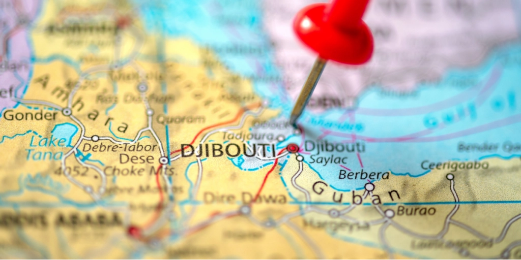 DJibouti, map