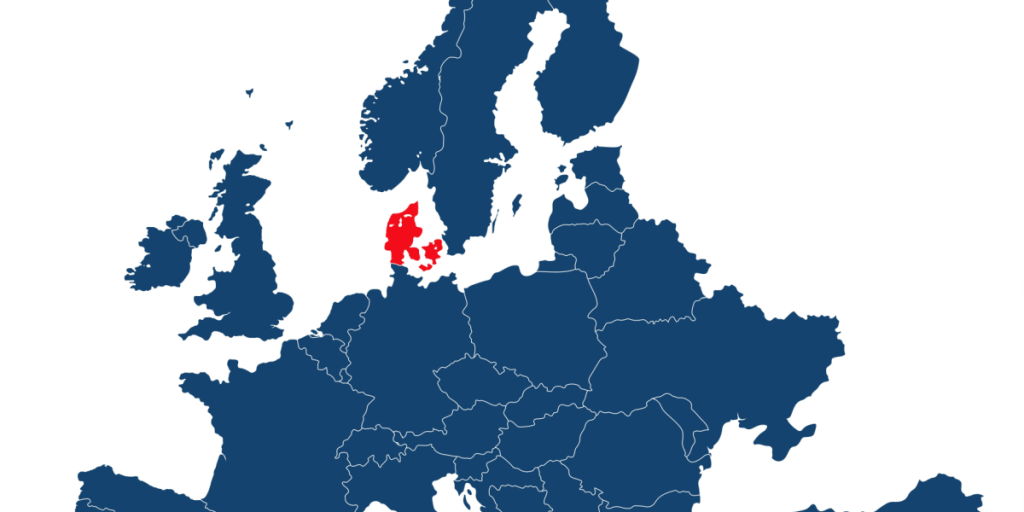 Denmark, map