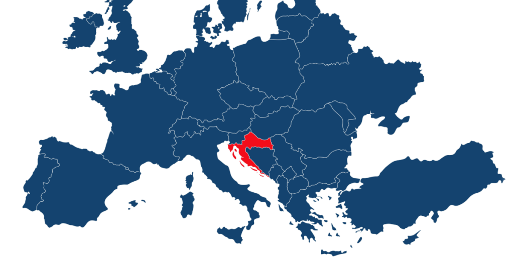 Croatia, map