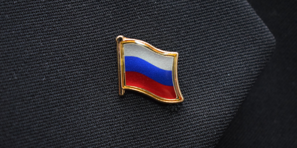 Russia, flag, label, pin, official
