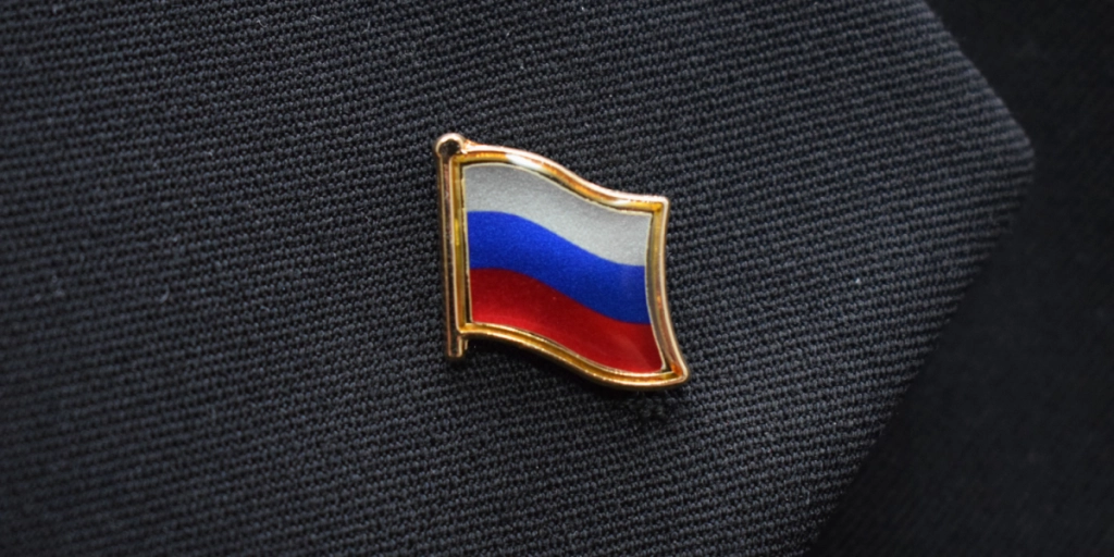 Russia, flag, label, pin, official
