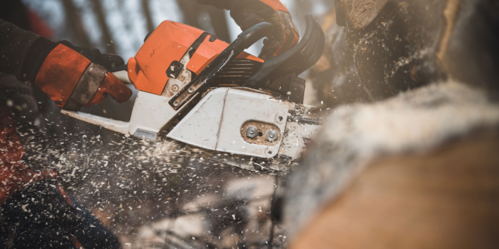 Chainsaw, lumberjack