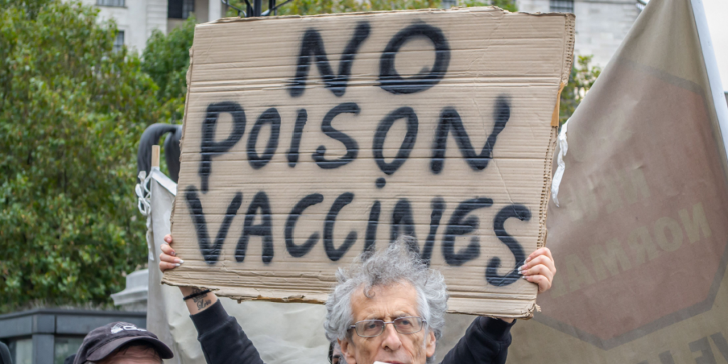 Antivaxxers, vaccine, protest