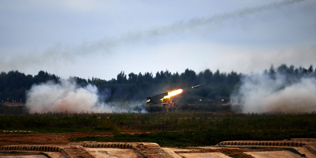 International military-technical forum "Army-2021", Alabino military training ground. Multiple launch rocket system "Grad"