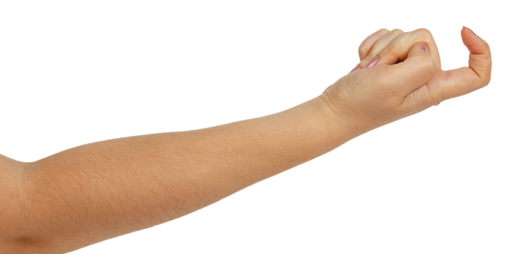 Woman, hand, luring
