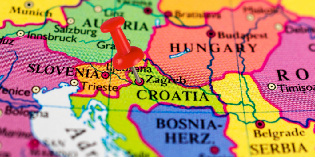 Zagreb, Croatia, map