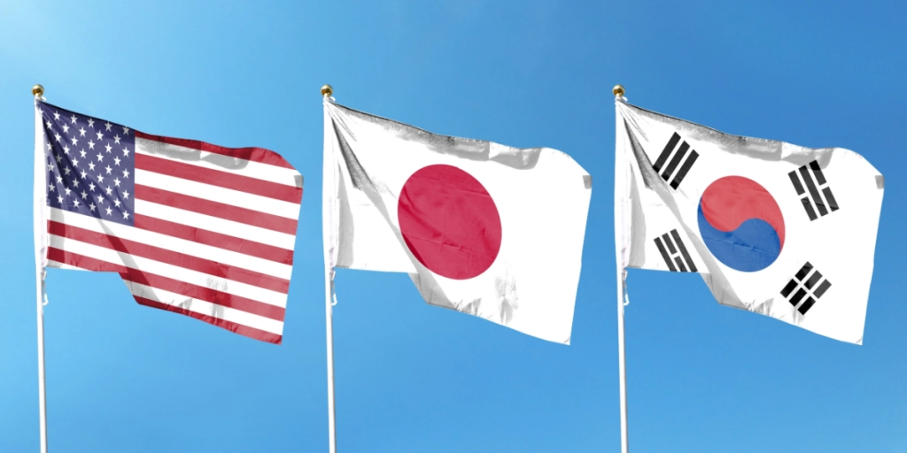 USA, South Korea, Japan