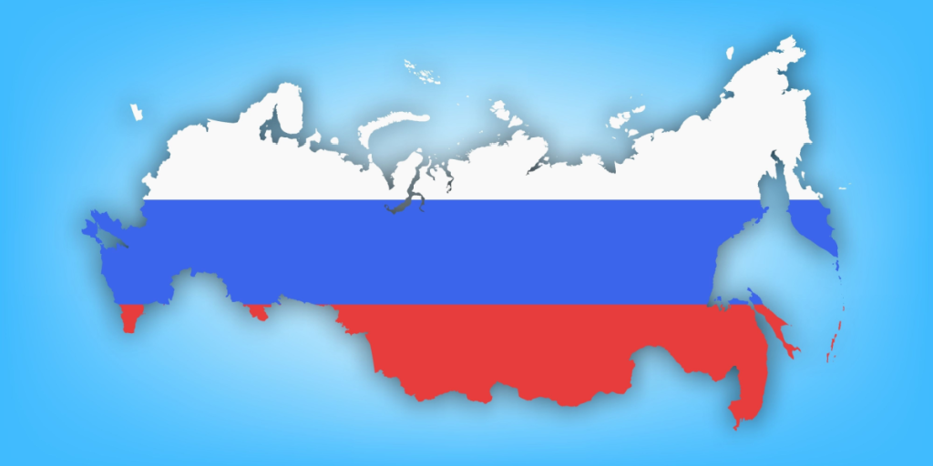 Russia, map