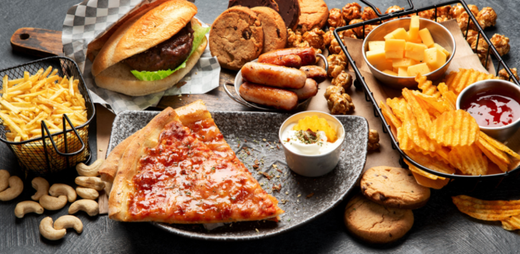 Unhealthy, junk, fat, food