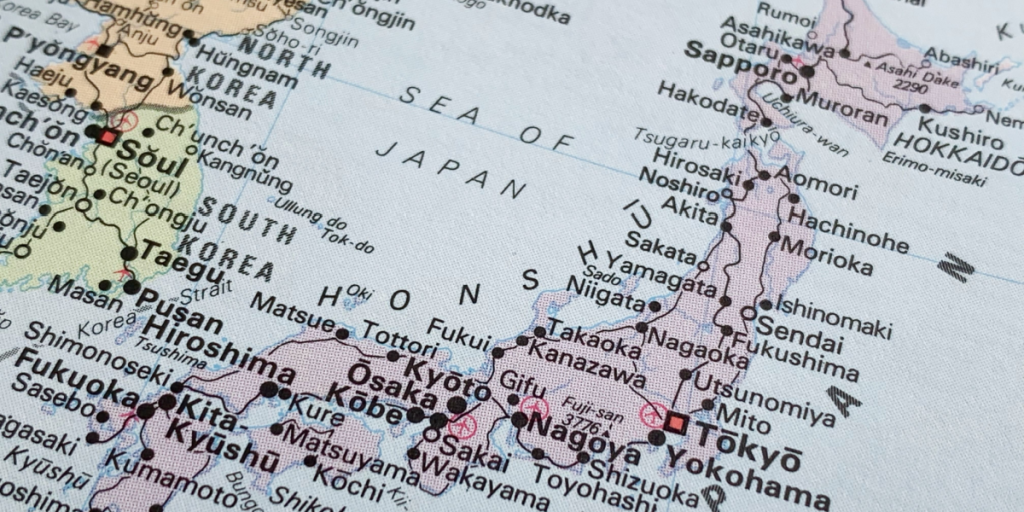 Japan, map