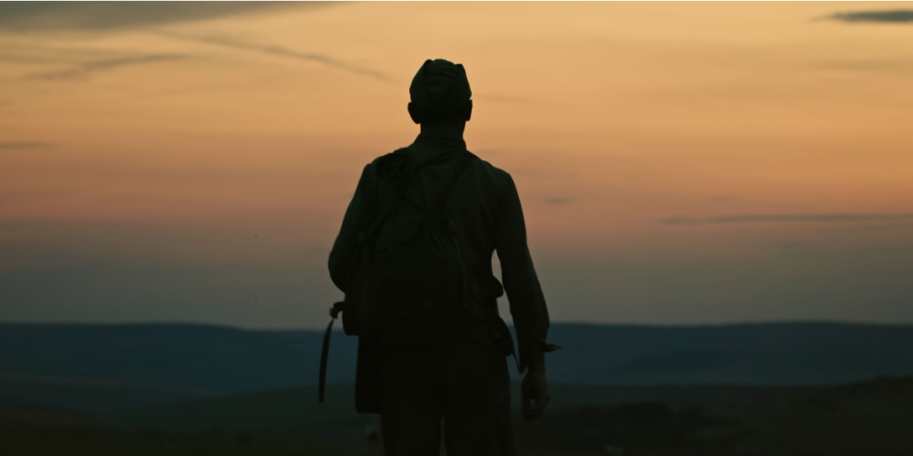 Soldier, silhuette, lonely, hero