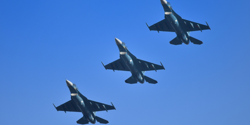 Japanese Air Self-Defense Force F-2 fighter jet
