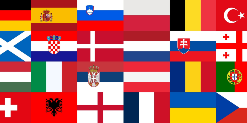 European flags