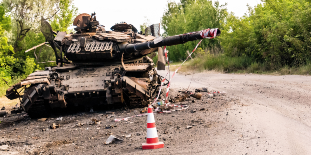 Russia, tank, Ukraine, destroyed