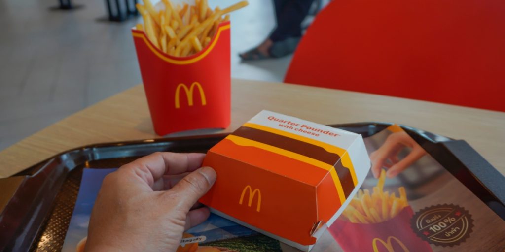 Mcdonald's, burger, pommes