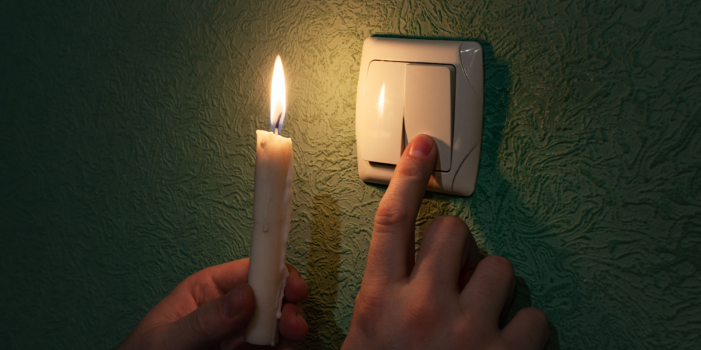 Power outage, electricity