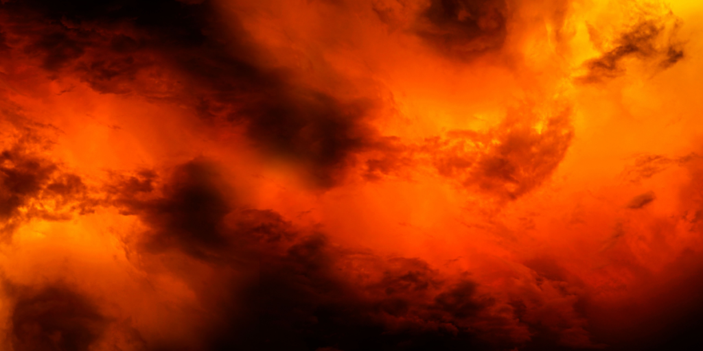 Night, sky, fire, explosion