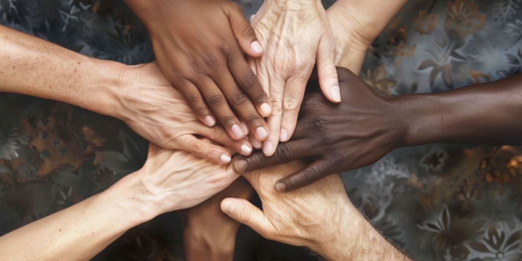 Multi racial, diverse, ethnic