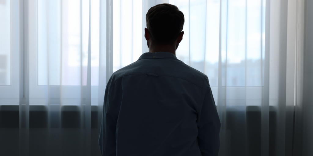 Alone, sad, man, mental health