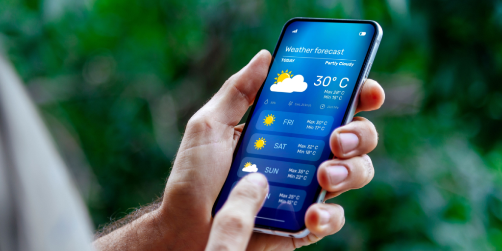 Weather forecast, phone, app