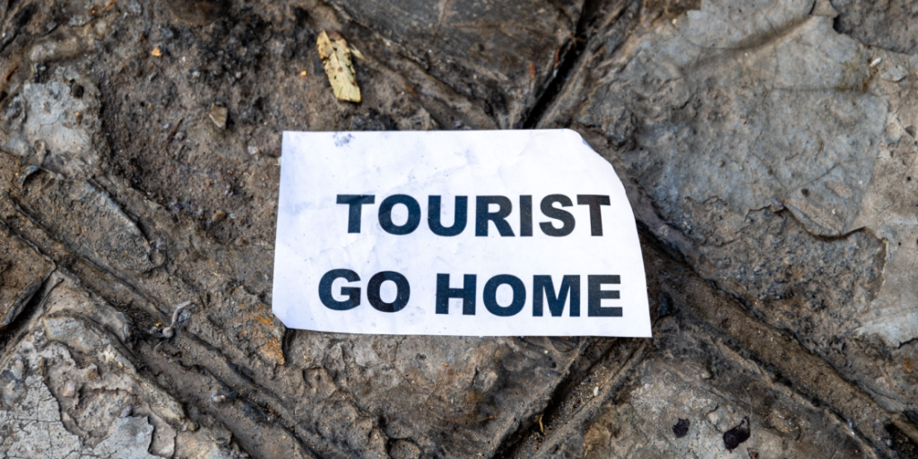 Protest against tourists, tourism
