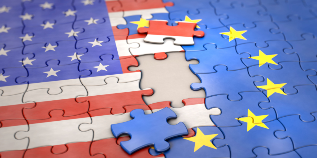 EU, USA, puzzle, partnership
