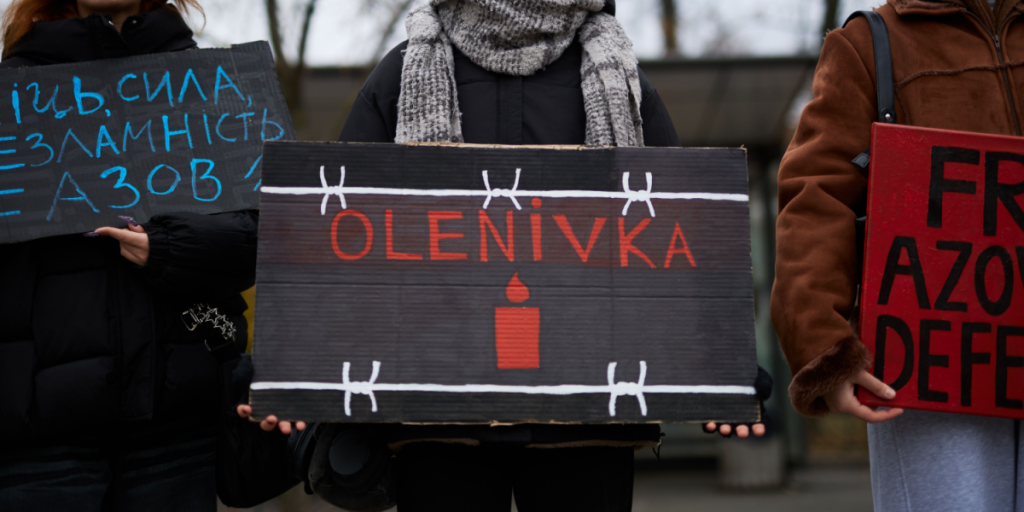 Olinevka prison, protest, Russia