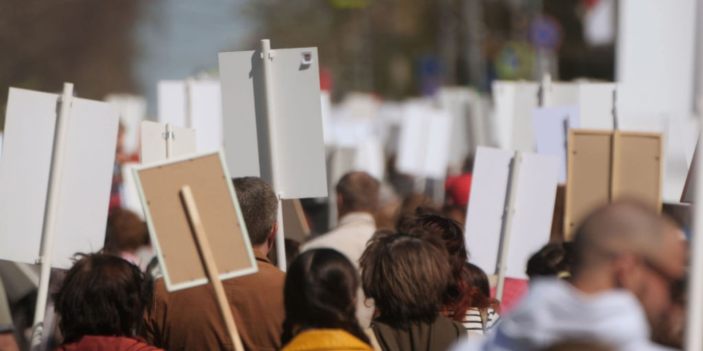 Workers rights, protest