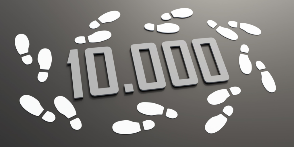 10000 steps, skridt