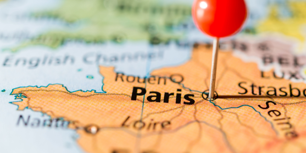 Paris, France, map