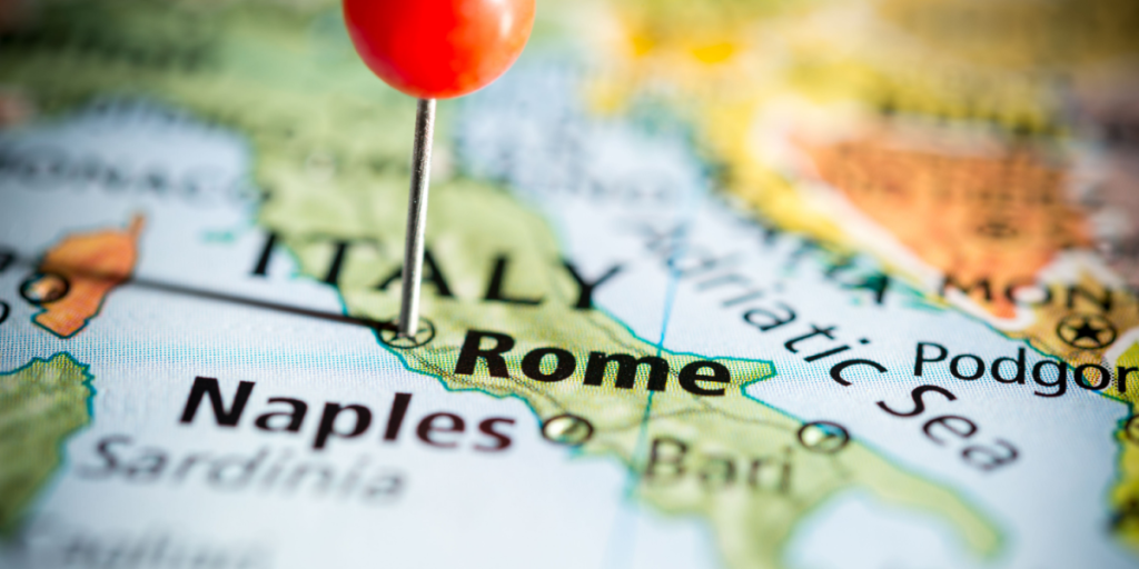 Rome, Italy, map