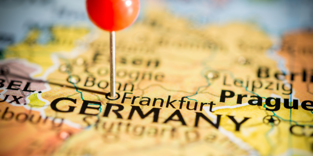 Frankfurt, Germany, map
