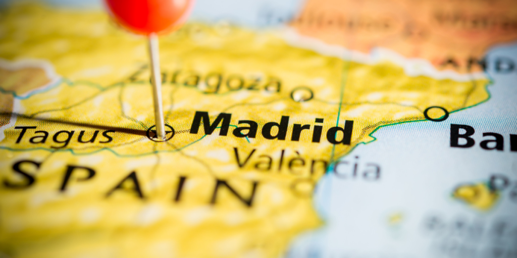 Madrid, Spain, map