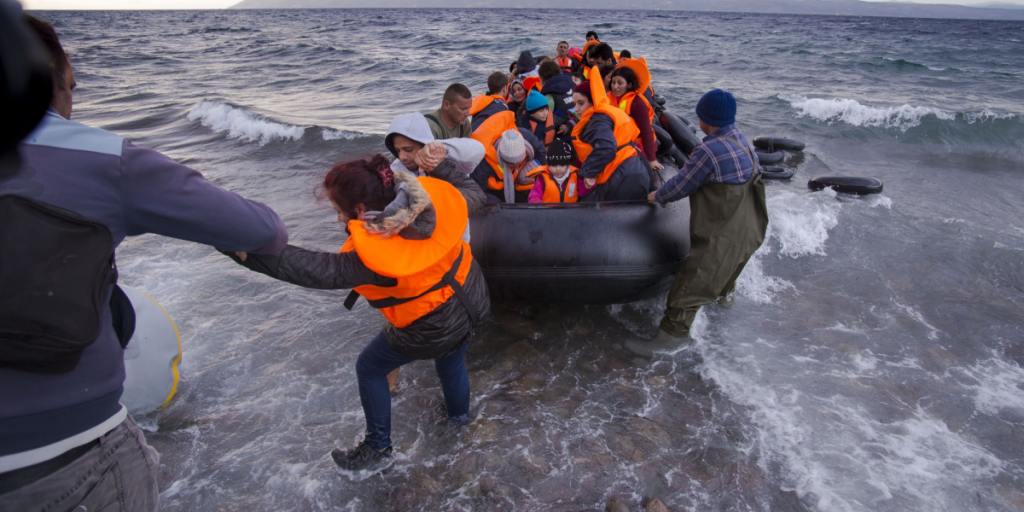 Migrants, refugees, Lesbos, Greece