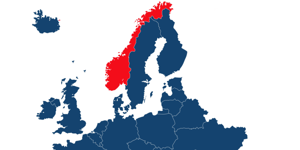 Norway, map