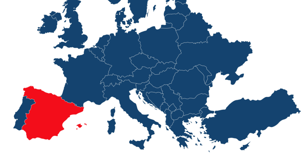 Spain, map