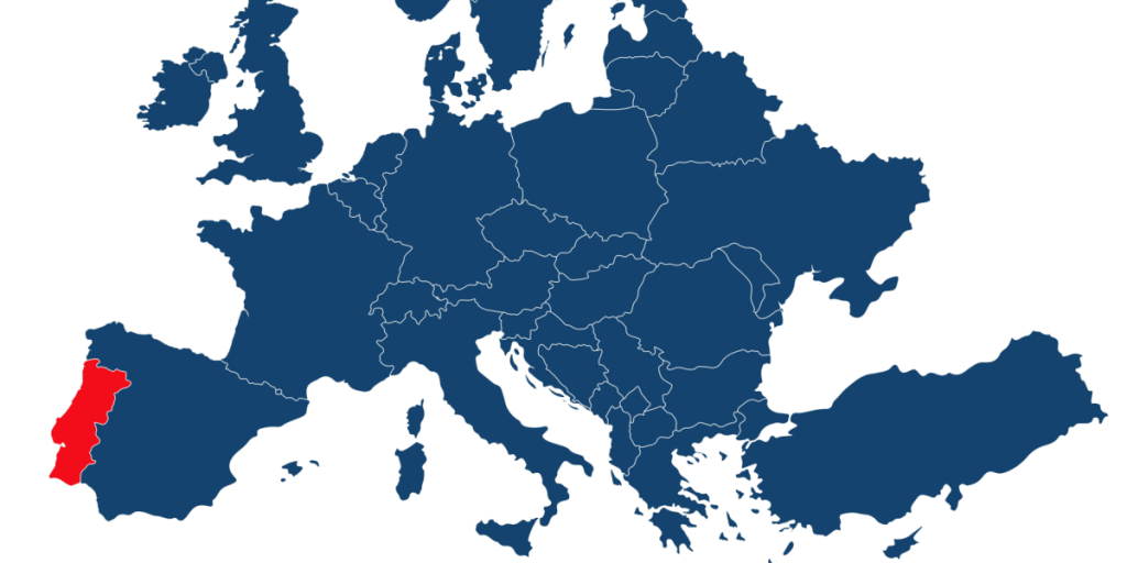 Portugal, map