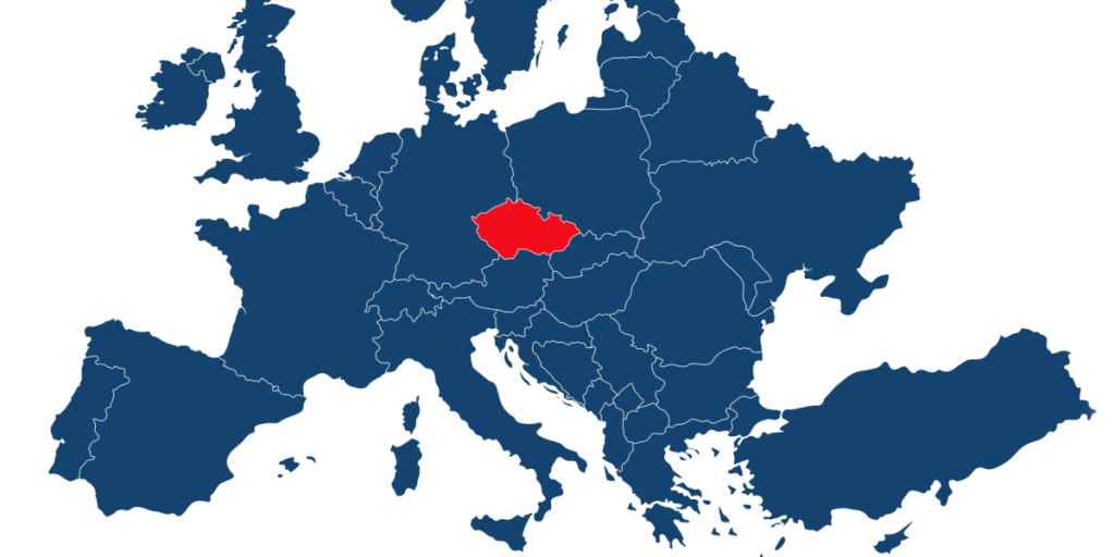 Czechia, map
