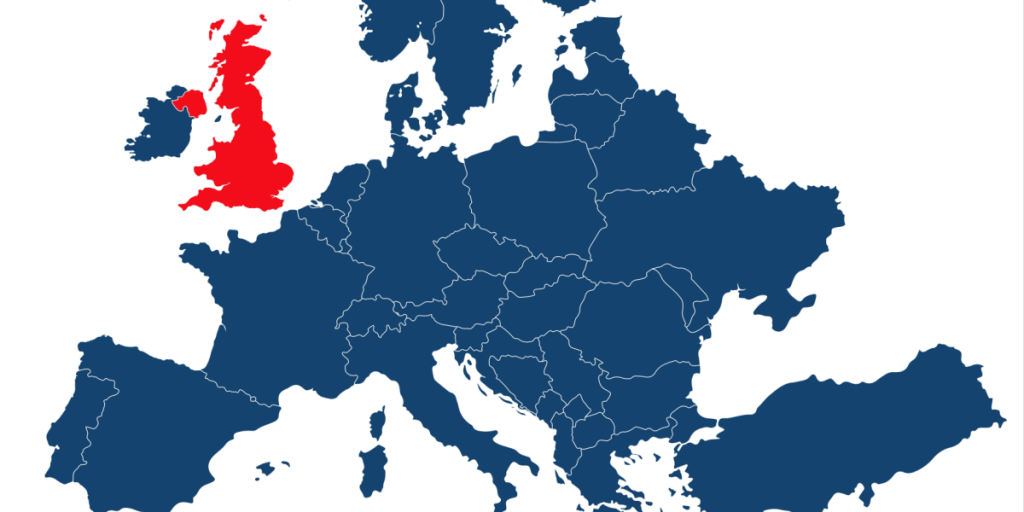 United Kingdom, map