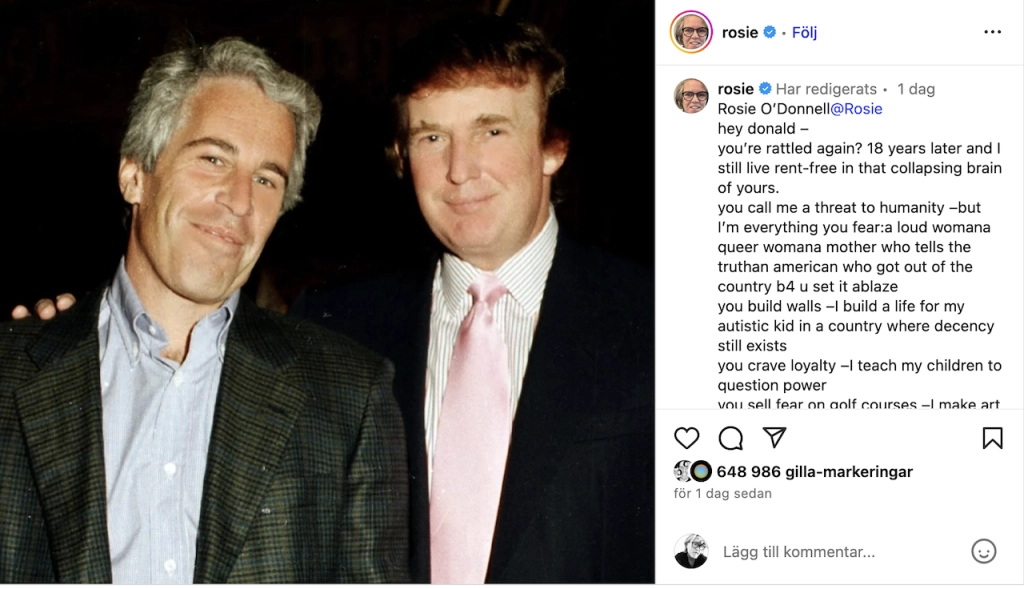 Donald Trump och Jeffrey Epstein