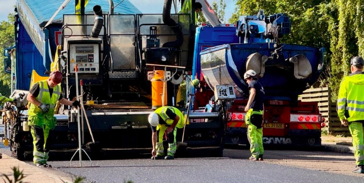 asfalt pressebillede