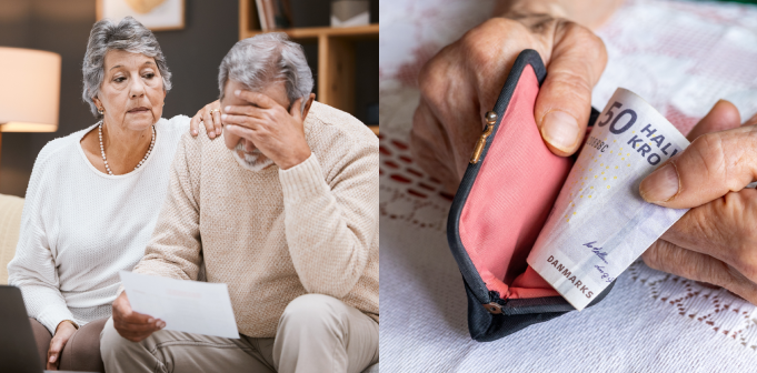 Penge, pensionist, pensionister, ældrecheck, regning