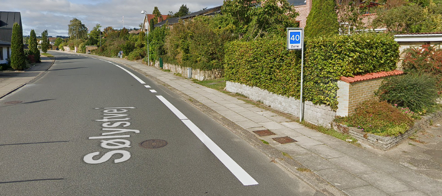 Google Maps vejskilt