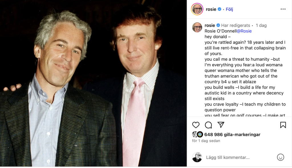 Trump hotar ta ifrån Rosie O’Donnell medborgarskapet – trots att det är olagligt