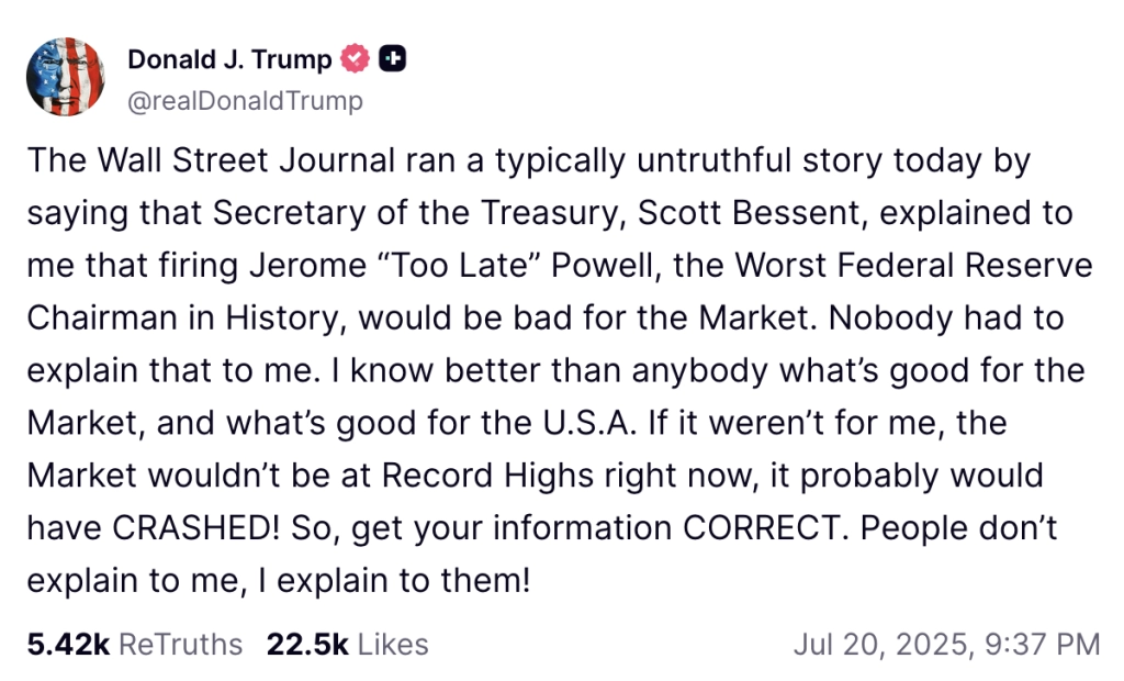 Trump Truth social