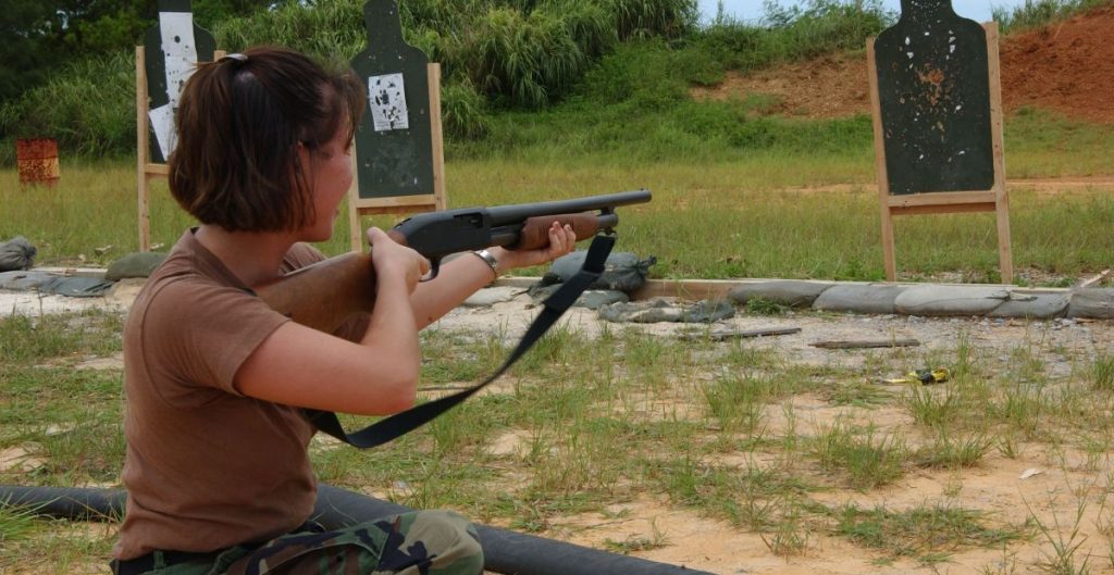 shotgun military shooting soldier