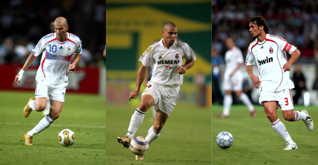 Zidane, Ronaldo, Maldini