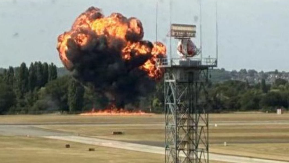 fire plane crash