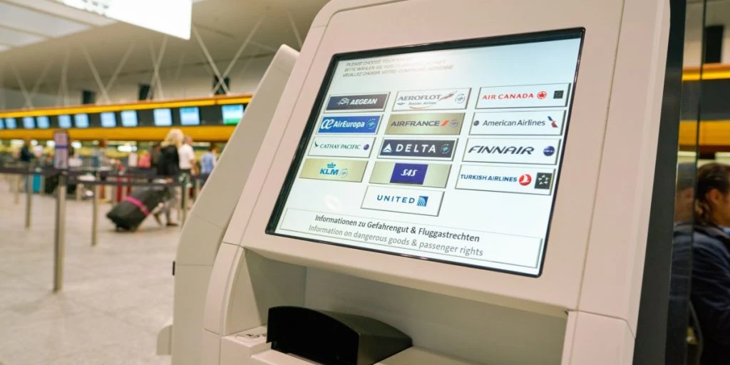 lufthavn, airport, check-in