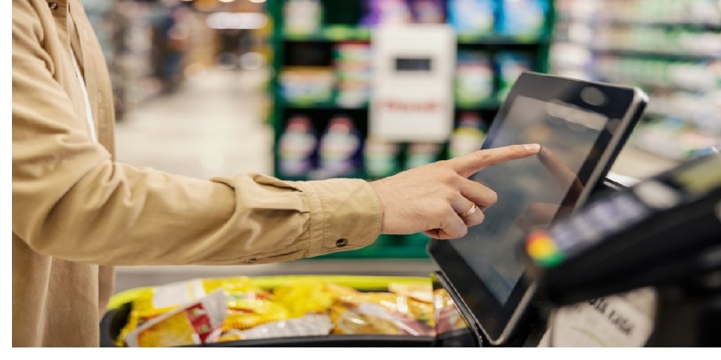 self service grocery shopping